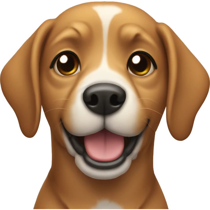 Dog saying hi emoji