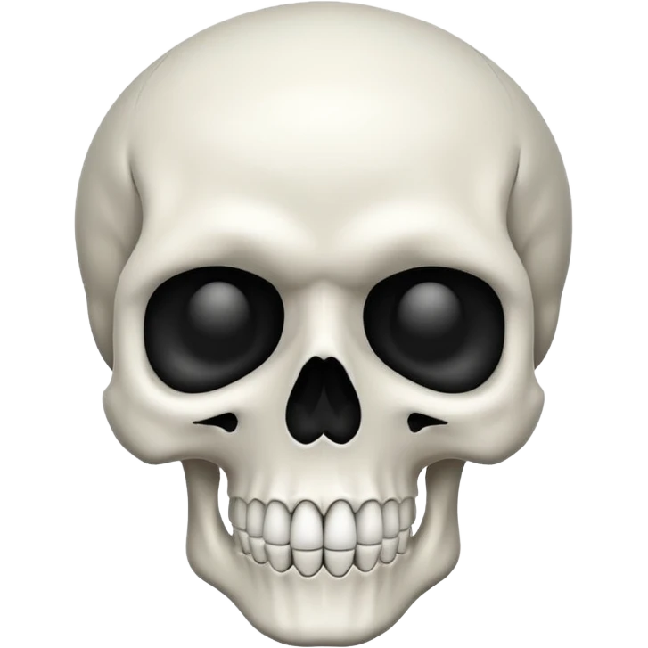 Skull With outline emoji