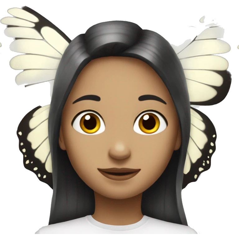White butterfly emoji