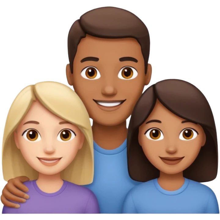 Two sisters and one man emoji emoji