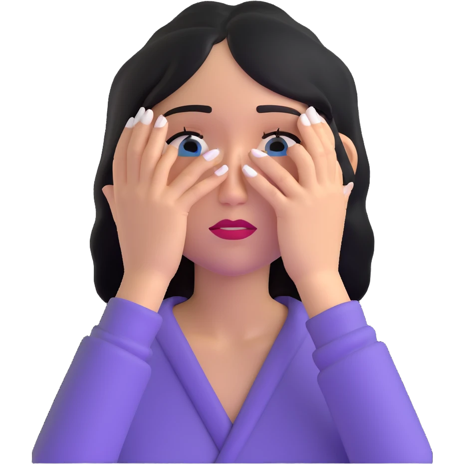 woman crying with tears emoji