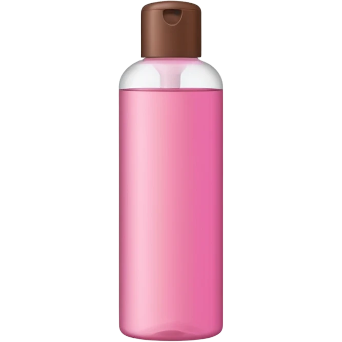 pink and brown shampoo bottle emoji