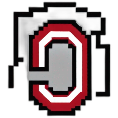 Pixelart Ohio state logo emoji