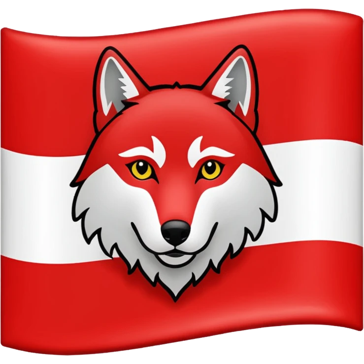 Flag that says #Wolf99 emoji