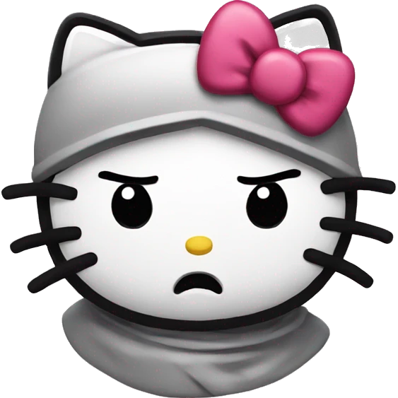 angry hello kitty emoji