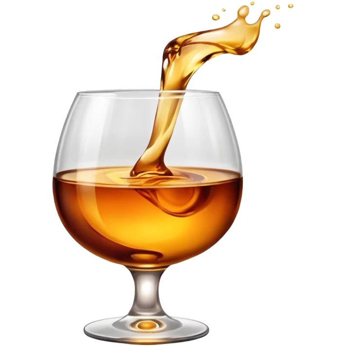 glass of brendy emoji