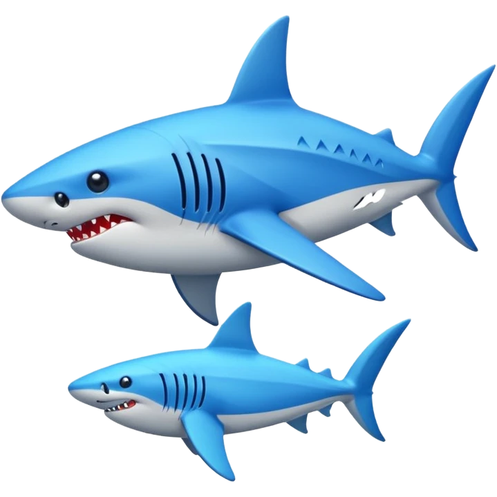 Tiburón con Nikes azules emoji