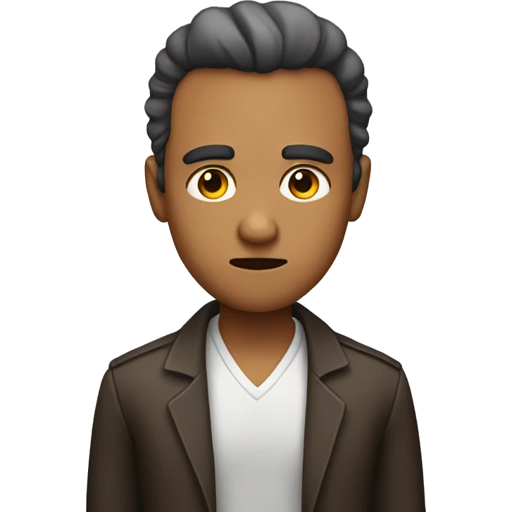 makes a person with a raised eyebrow and a judgmental and suspicious face emoji