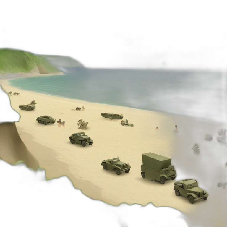Normandy landing beach WW2 emoji