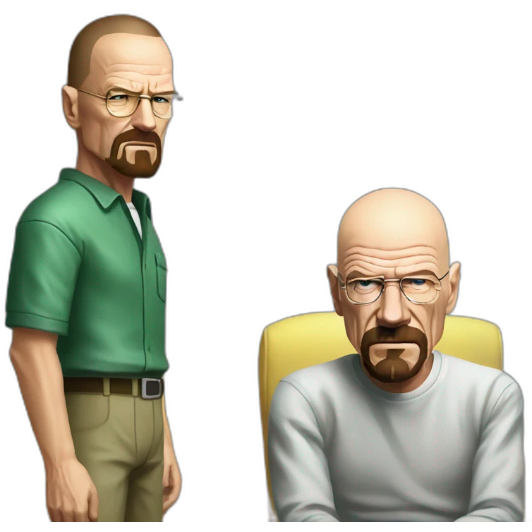 Walter White arguing with Jessy pinkman emoji