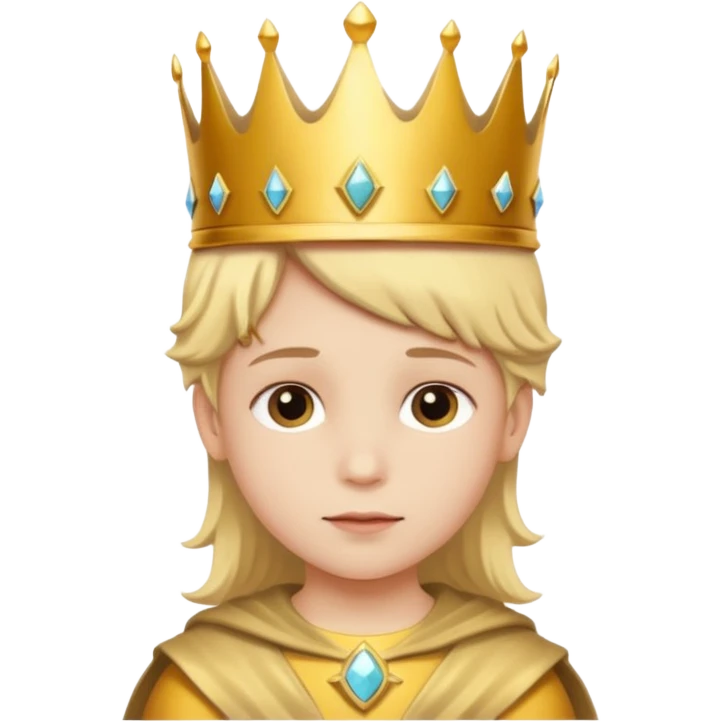child with crown emoji