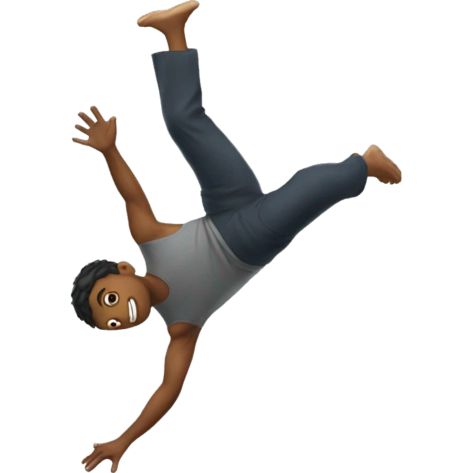 person doing backflip emoji