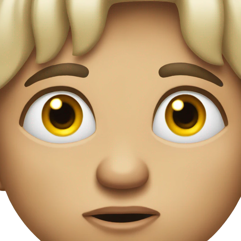 Disgusting face with side eye emoji