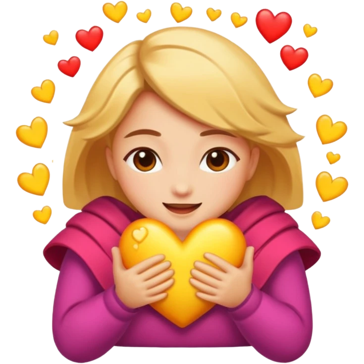 bursting with love emoji