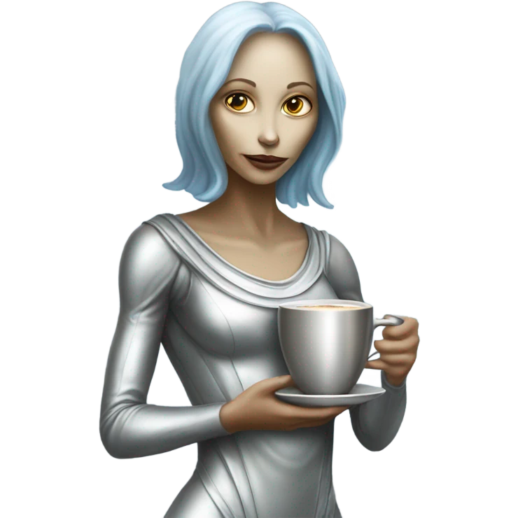 https://www.emojis.com/emoji/alien-pleiadian-female-in-silver-dress-full-figure-FIgagK2UBTg DRINKS https://www.emojis.com/emoji/coffee-kiYhT59hY2r emoji