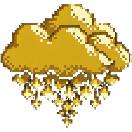 golden Flying Nimbus cloud from Dragon Ball anime emoji