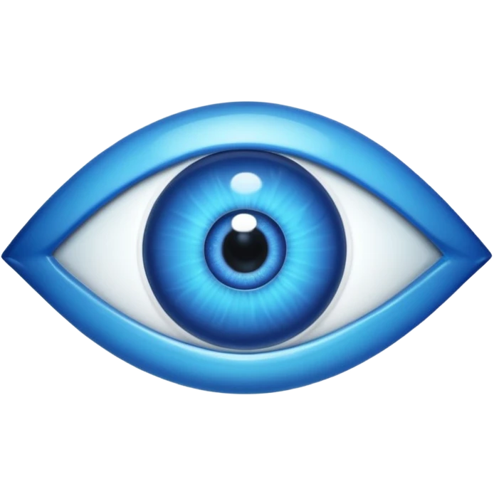 The word family written on a blue evil eye emoji