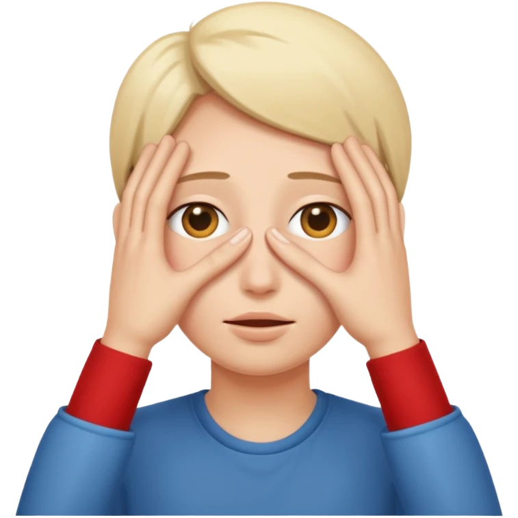 Hiding hands over eyes emoji
