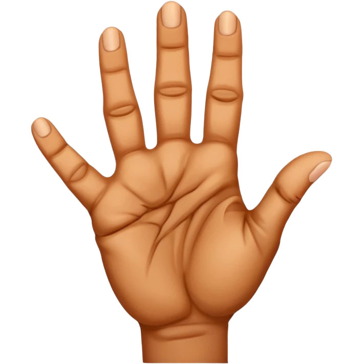 strong veiny closed hand emoji