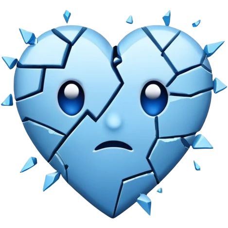 broken blue heart emoji
