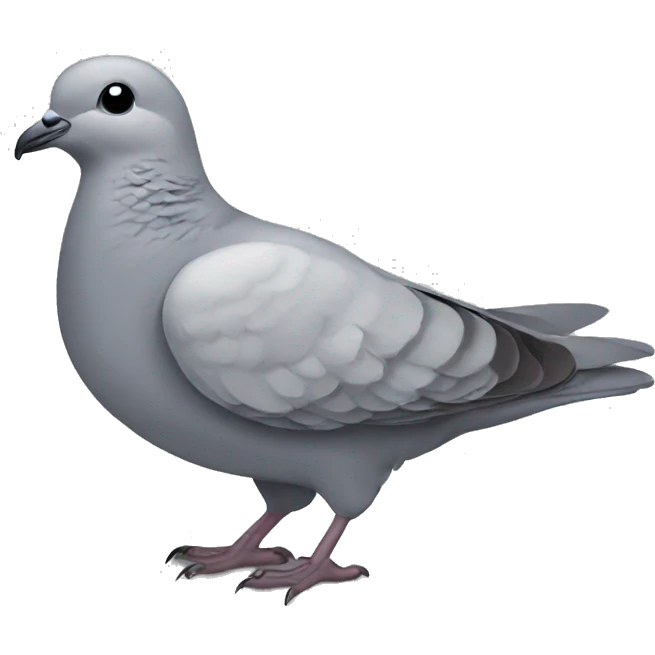 Grey dove emoji