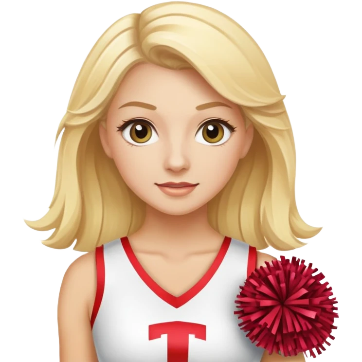 senior elite cheerleader blonde allstar cheerleader emoji
