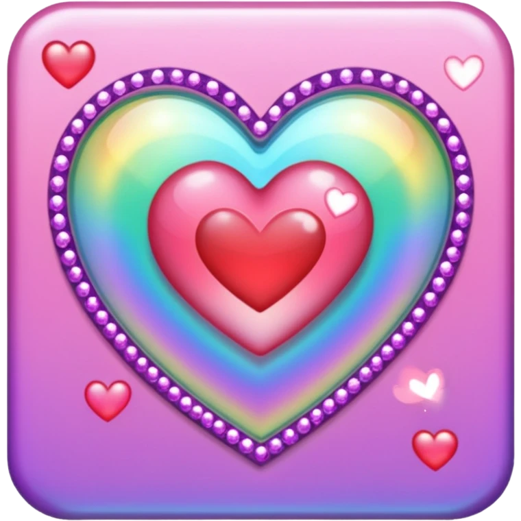 heart with K-pop album and sparkles emoji