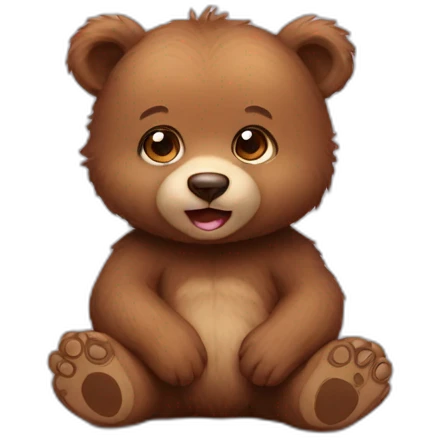 baby bear emoji
