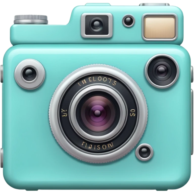 Pastel Teal Camera emoji