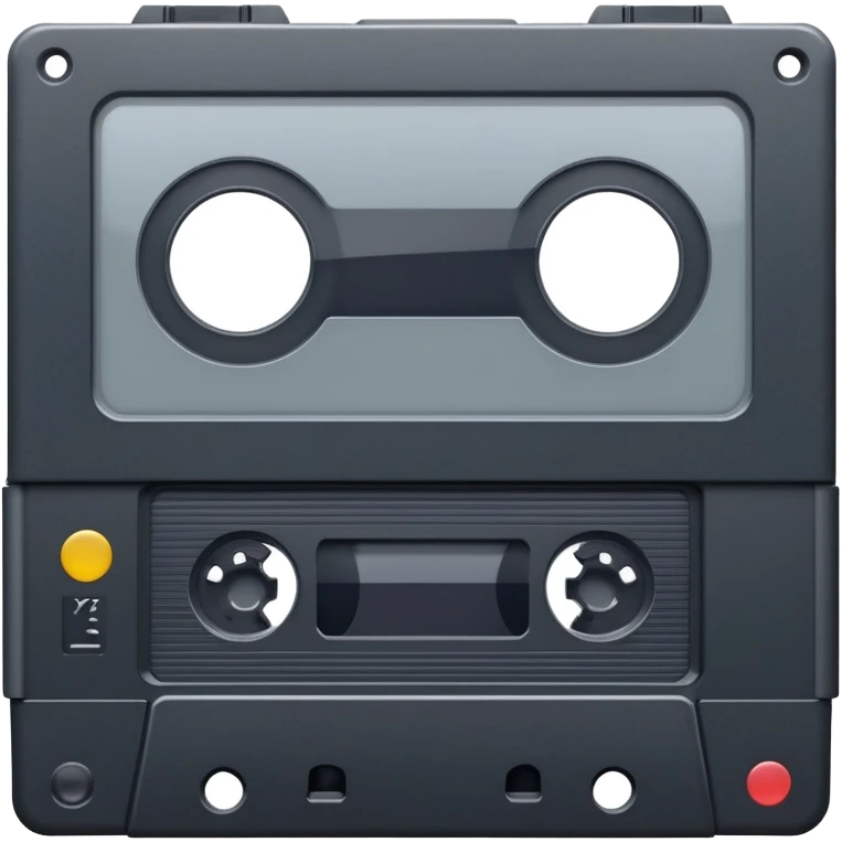 Realistic VHS tape emoji