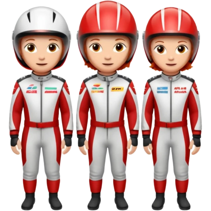 red haired racers emoji