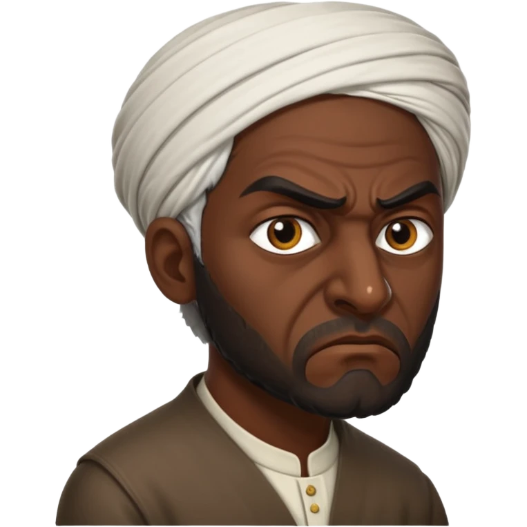 angry Iranian, in profile emoji