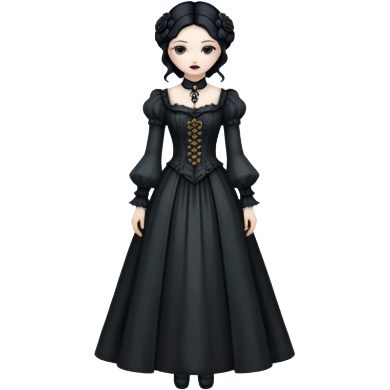 Gothic Victorian antique vintage edgy dress  emoji