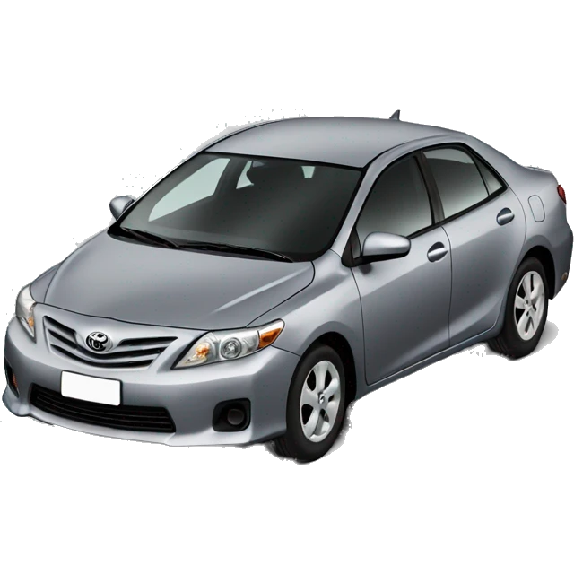 Toyota Corolla 2012 grey emoji