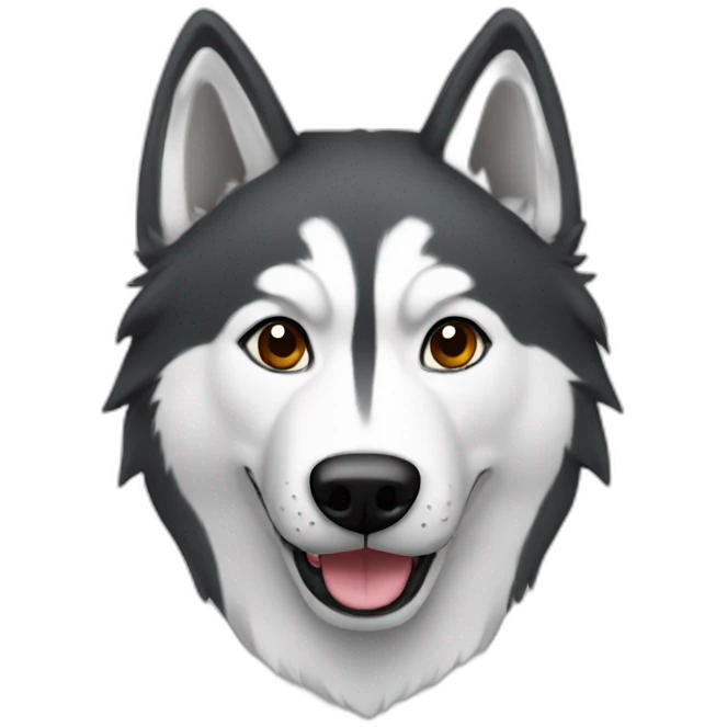 Huskie emoji