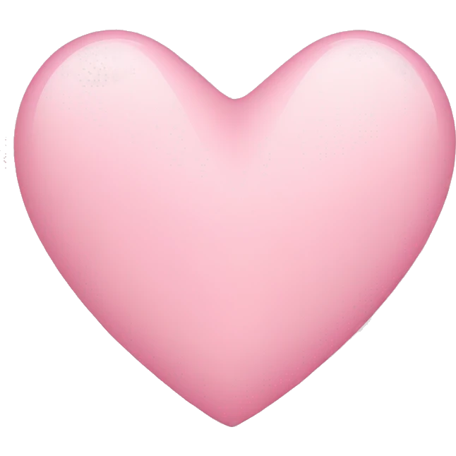 light pink heart emoji