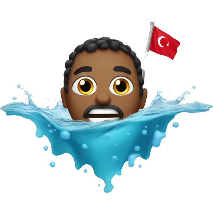 swimming in turkey emoji