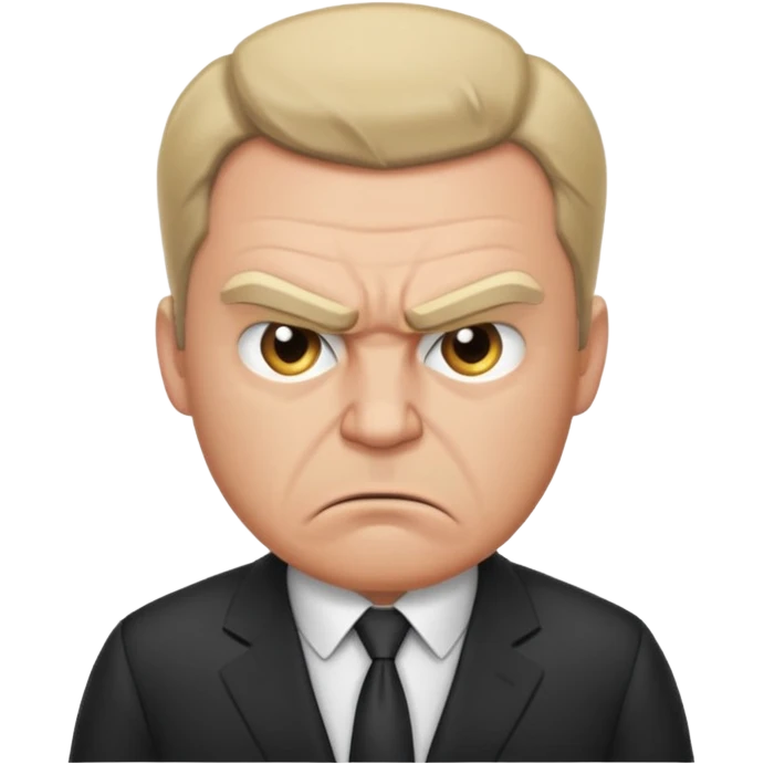 very angry male boss in suit emoji