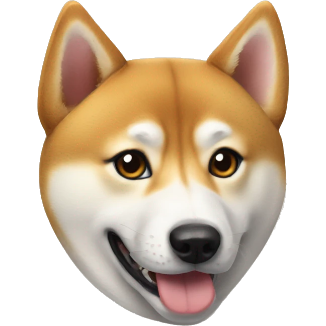 Shiba inu with a husky emoji