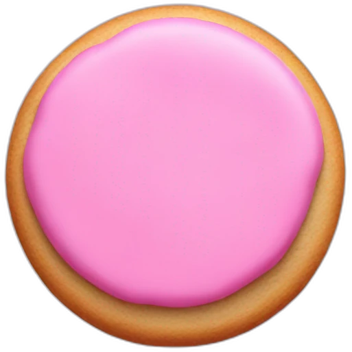 pink cookie emoji