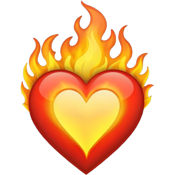 Make flaming hearts in all colours but heart would be separate nature emoji