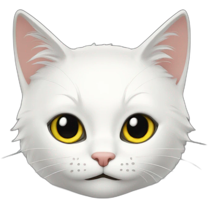 Chat noir et blanc emoji