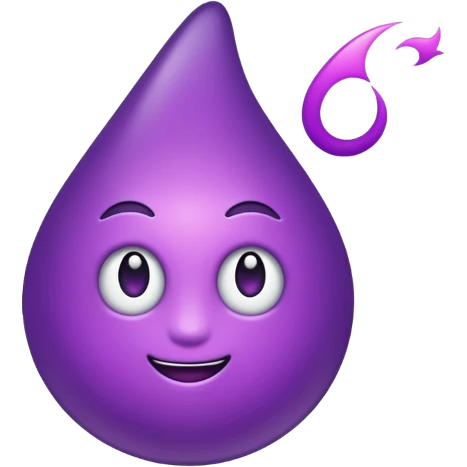 Um raio cor de roxo. emoji