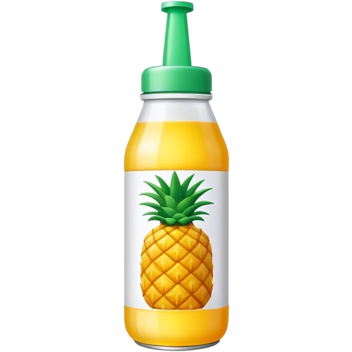 Pineapple juice bottle emoji