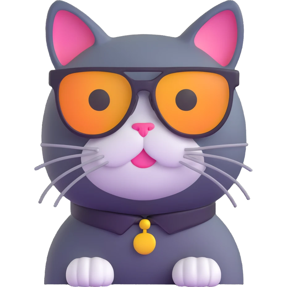 cat wearing sunglasses emoji