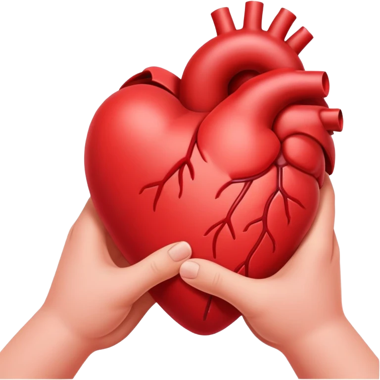 Heart in hand  emoji