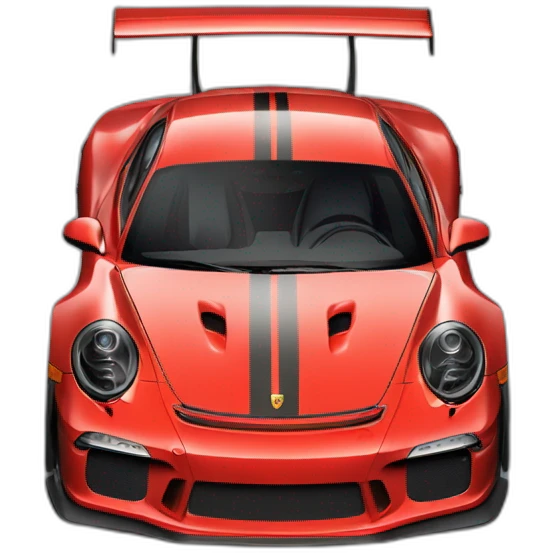 Red Porsche 911 GT3 RS  emoji