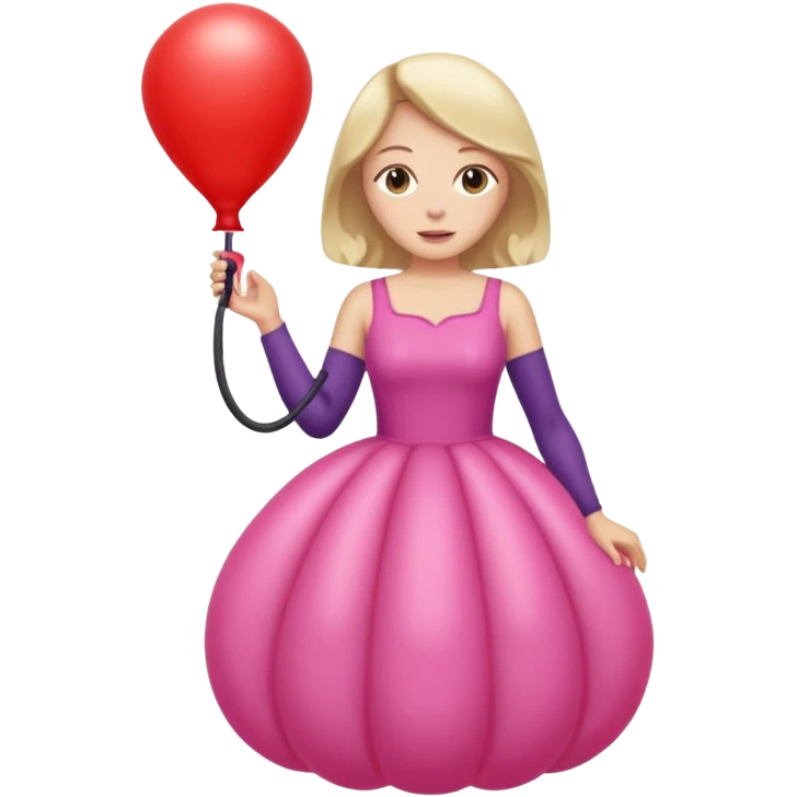 Woman Being Inflated   emoji