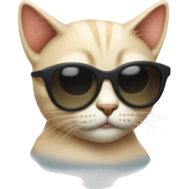 Cat with sunglasses emoji