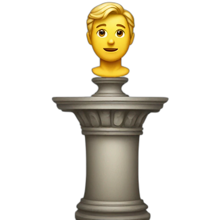 Man on a pedestal emoji